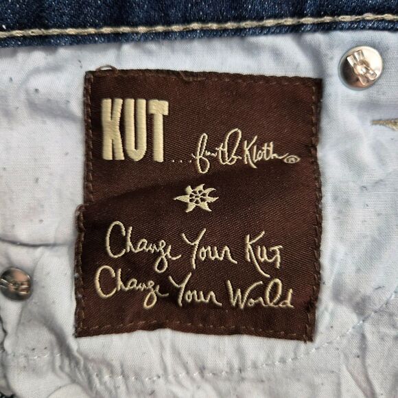 Kut From The Kloth Women 4 Skinny Mid Rise Blue Denim Jeans Medium Wash - Picture 8 of 12